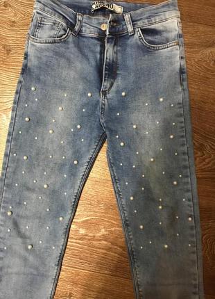 Супер джинси із завищеною талією3 фото