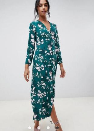 Плаття сукня міді в квітковий принт asos3 фото