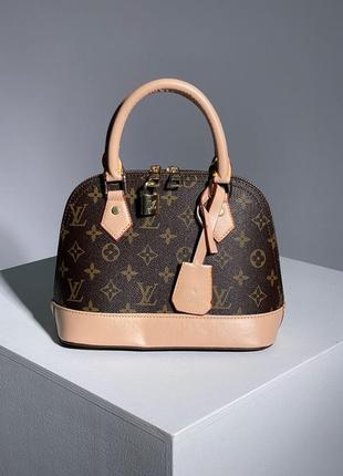 Сумка в стиле louis vuitton alma brown/pink