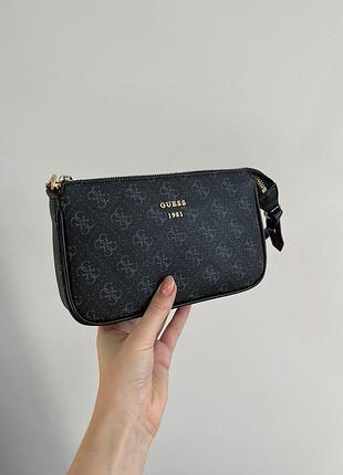 Сумка в стилі guess mini bag black/blue 9