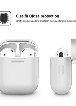 Чохол для airpods - silicone case white2 фото