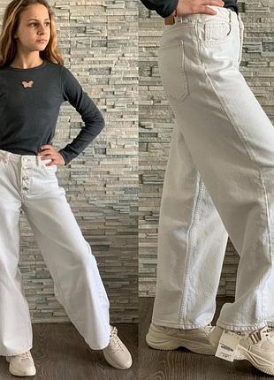 Джинсы на девочку фирмы zara/ джинсы зара белого цвета для девочки