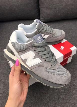 Удобные и крутые кроссовки new balance в сером цвете из замши (весна-лето-осень)😍