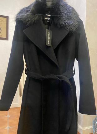 Пальто жіноче тепле вовна karl lagerfeld paris р.s,m 100% оригінал aмерика