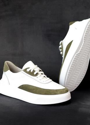 ❤️ шикарные кожаные кеды