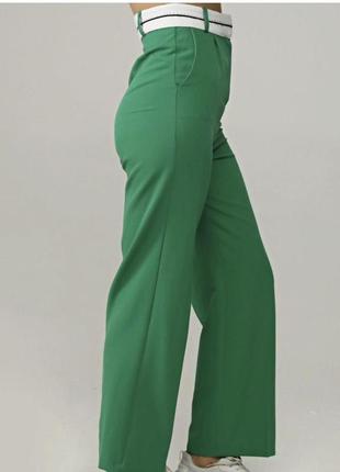 Брюки брюки широкие женские коттоновые туречки разм.42-529 фото