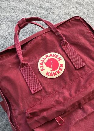 Оригинальный рюкзак, сумка, портфель fjallraven kanken classic unisex backpack ox red3 фото