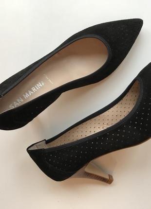 Туфлі san marina 38 р. натуральна шкіра і замша.