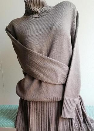 Вязаная юбка плиссе