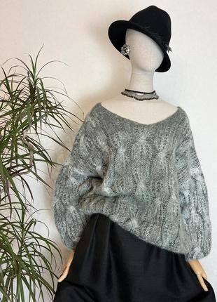 Мохер,вовна,теплий светр,джемпер,кофта,пуловер,італія9 фото