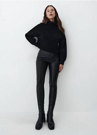 Легінси з екошкіри м mohito