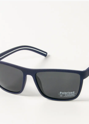 Окуляри поляризаційні спортивні чоловічі сонцезахисні окуляри  чорно-сині