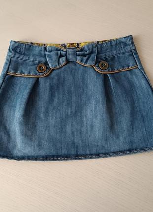 Спідниця джинсова на дівчинку 5-6 років зріст 110-116 см3 фото