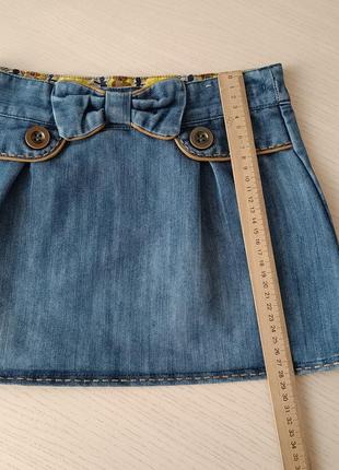 Спідниця джинсова на дівчинку 5-6 років зріст 110-116 см2 фото