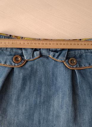 Спідниця джинсова на дівчинку 5-6 років зріст 110-116 см5 фото