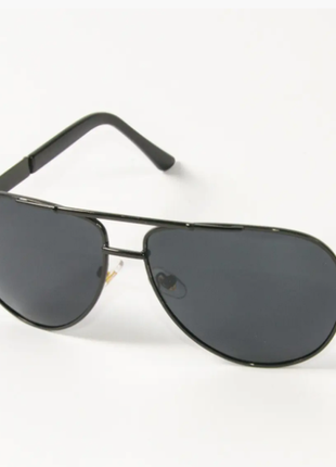 Окуляри поляризаційні сонцезахисні окуляри авіатори  з сріблястою оправою1 фото