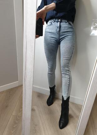 Качественные базовые джинсы скинни с высокой посадкой tally weijl2 фото