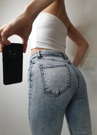Качественные базовые джинсы скинни с высокой посадкой tally weijl4 фото