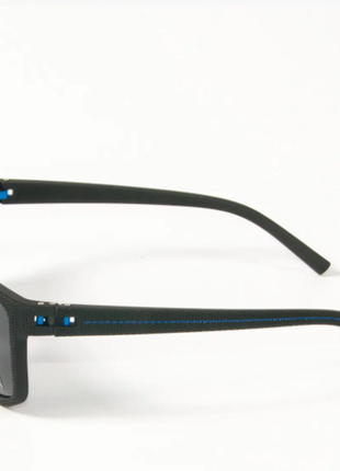 Окуляри поляризаційні спортивні чоловічі сонцезахисні окуляри  чорно-сині5 фото