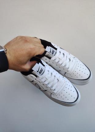 Кроссовки nike air force 1`07 white&amp;black4 фото