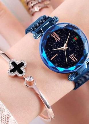 Женские наручные часы starry sky watch blue