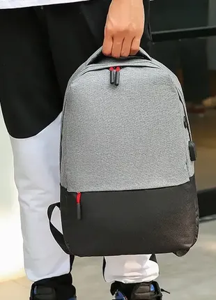 Набір чоловічий рюкзак + сумка планшетка + гаманець клатч3 фото
