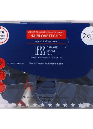 Резинки для волосся sprunchie original, американський прапор, 2 шт.5 фото