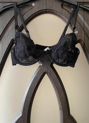 Шикарний, ажурний, бюстгальтер, чорного кольору, від бренду: lindex👌