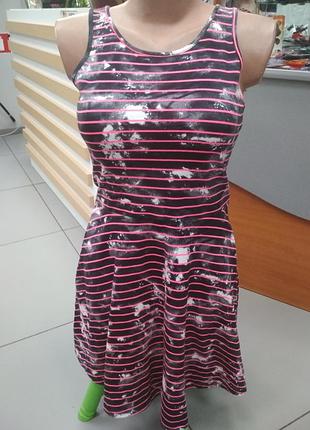Платье, сарафан, на девочку, подростка, в полоску