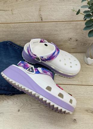 Кроксы наплатформенные crocs classic hiker solarized clog 207772-5772 фото