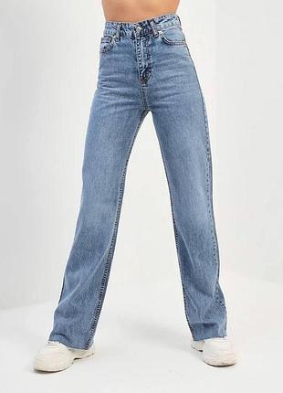 Джинсы палаццо прямые женские высокая посадка турция