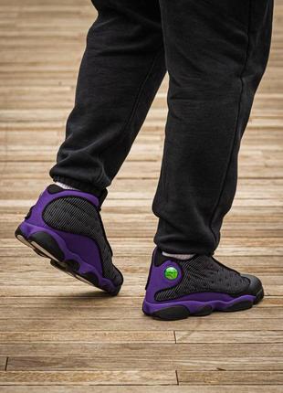 Мужские кроссовки nike air jordan 13 retro purple black 41-42-43-44-456 фото