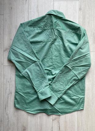 Зеленая мужская рубашка morgan krol fri хлопок m9 фото