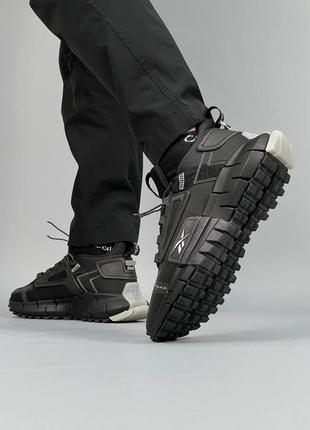 🔥мужские кроссовки reebok zig kinetica edge black white