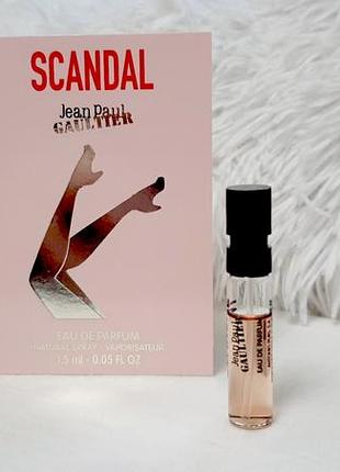 Jean paul gaultier scandal💥оригинал миниатюра пробник 1,5 мл mini spray книжка2 фото