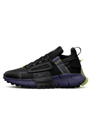 🔥мужские кроссовки reebok zig kinetica edge black purple5 фото