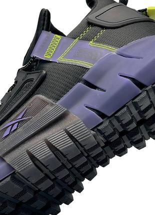 🔥мужские кроссовки reebok zig kinetica edge black purple10 фото