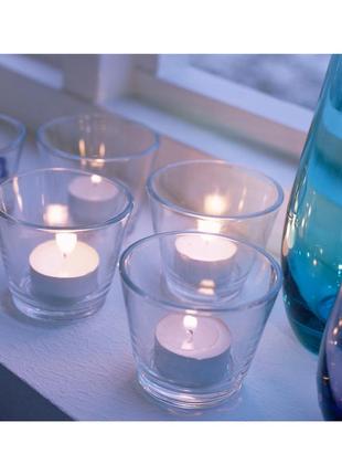 Подсвечник для чайных свечей galej (4 шт) ikea 364.180.00
