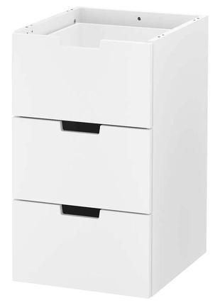 Модульный комод nordli 3 ящика ikea 203.834.65