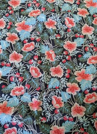 Рубашка zara с цветочным принтом, с цветами, разноцветная, приталенная - гроші на зсу4 фото