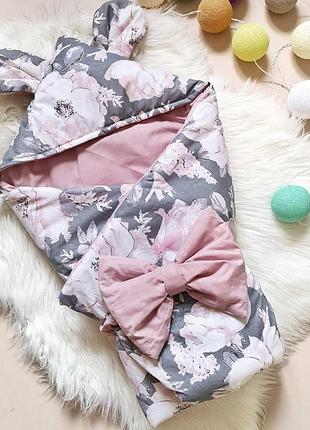 Конверт-ковдра на виписку, в ліжечко, в коляску