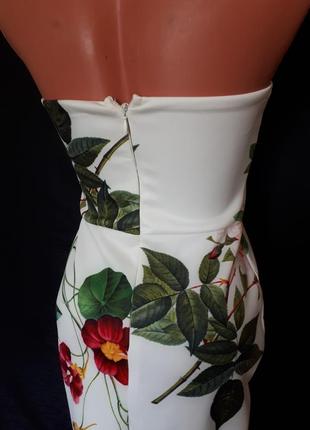Сукня-бюстьє в квітковий принт asos (розмір 34-36)4 фото
