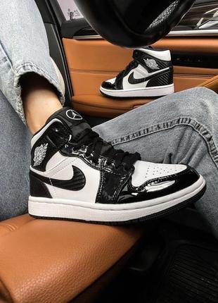 Женские кроссовки Nike Air Jordan 1 Retro High Nouveau Snakeskin Black Red Mens Shoes 819176-001 mid black 36