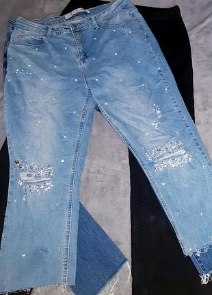 Джинси в камнях 💙💙💙 16р
