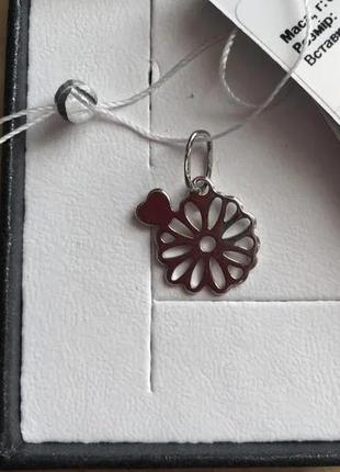 Скидка до 01.12!☺️серебряные подвески 925°, цветок и роза