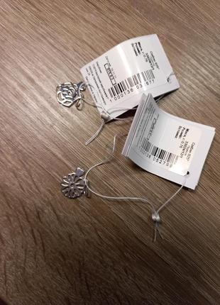 Скидка до 01.12!☺️серебряные подвески 925°, цветок и роза4 фото