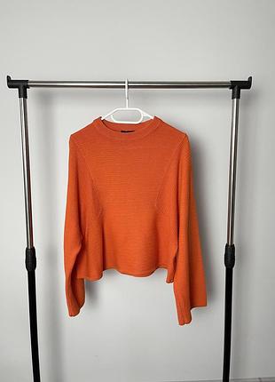 Оранжевый яркий свитер topshop