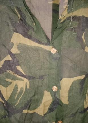 Рубашка военный принт р.36-40.франция4 фото