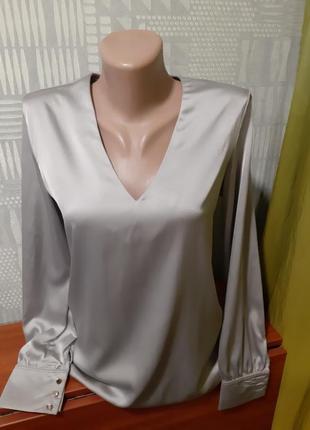 Стильная шелковая блуза.2 фото