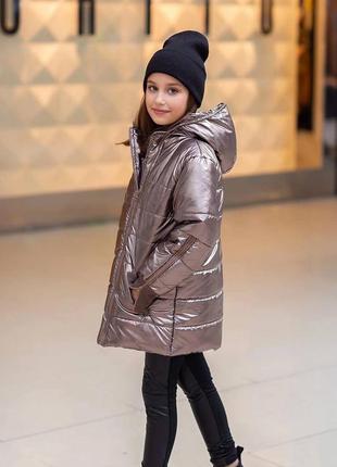 Сьельга демисезонная куртка на силиконе для девочки подростка
